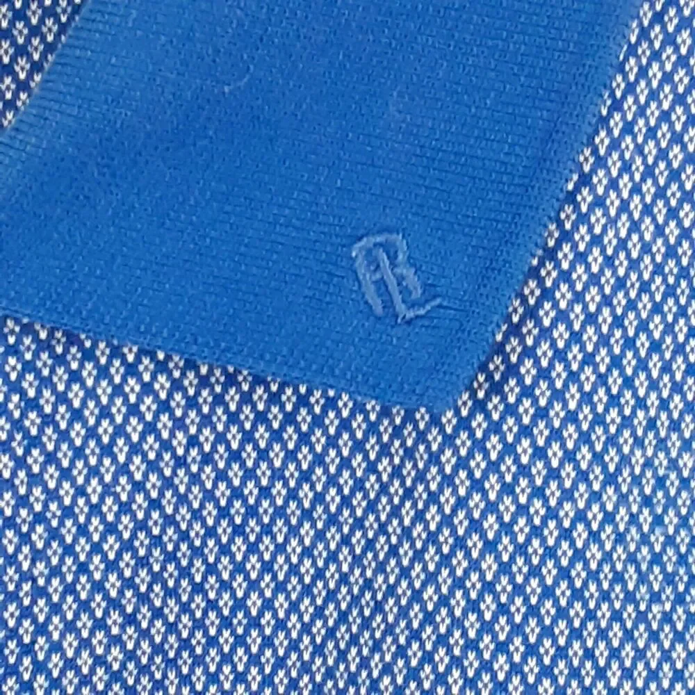 Polo Golf Ralph Lauren Adult Mens L Blue Short Sleeve Shirt 100% Pima Cotton
